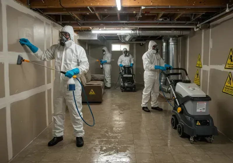 Basement Moisture Removal and Structural Drying process in Laurel County, KY